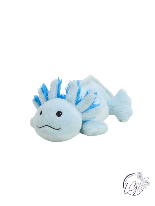 Blue Axolotl Warmies Junior