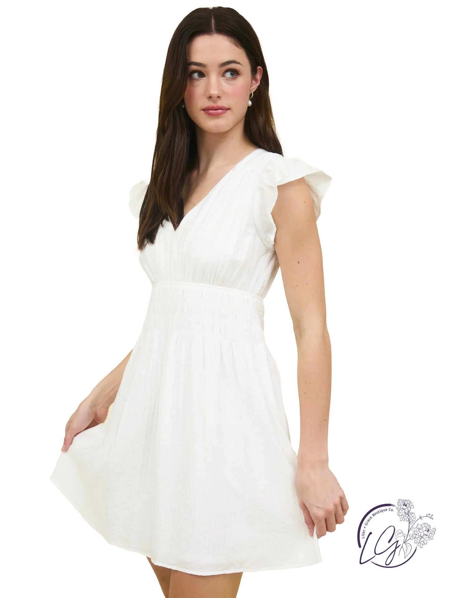 Light Stirred Mini Dress