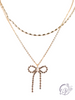 Dazzling Bow Necklace