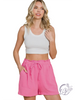 Pink Fire Waist Shorts