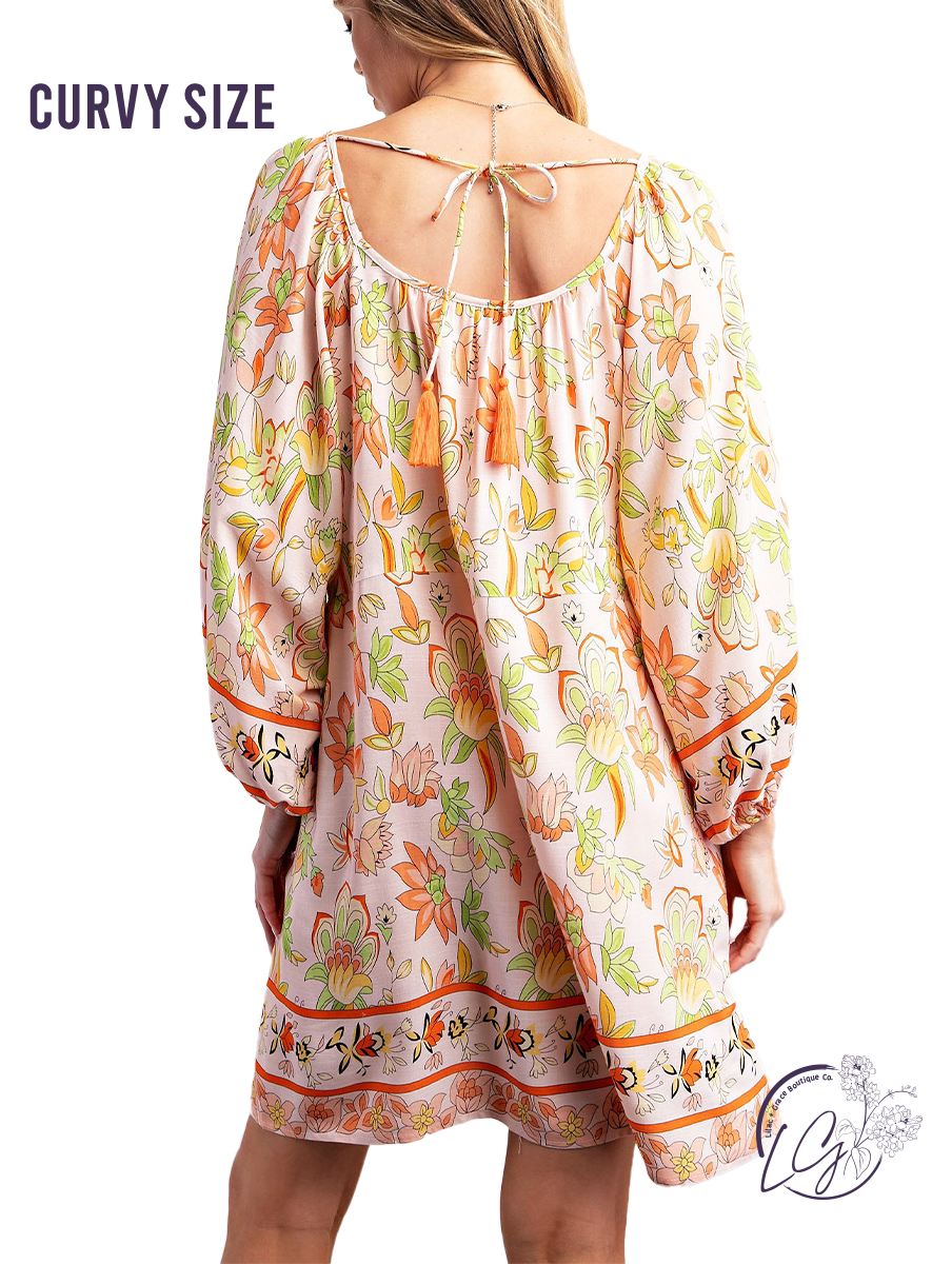 Curvy Radiant Edge Babydoll Dress