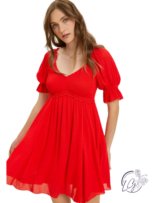 Sweet Breeze Smocked Dress