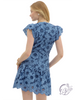 Indigo Runs Deep Flutter Mini Dress