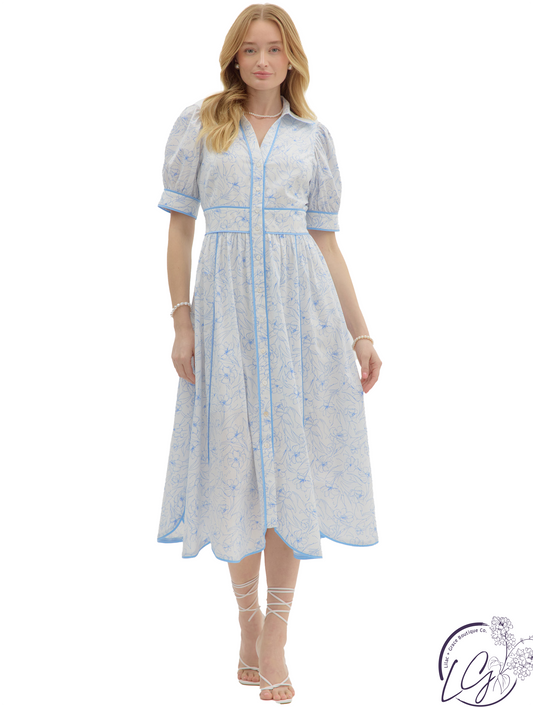 Bare Horizon Midi Dress