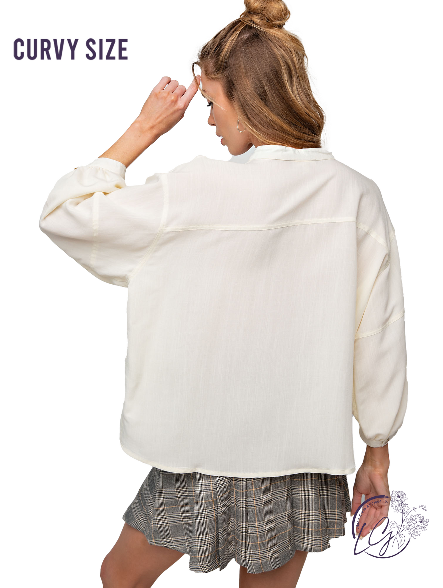 Curvy Sandhaven Bubble Top