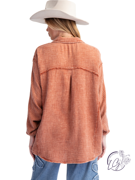 Autumn Glow Button Down