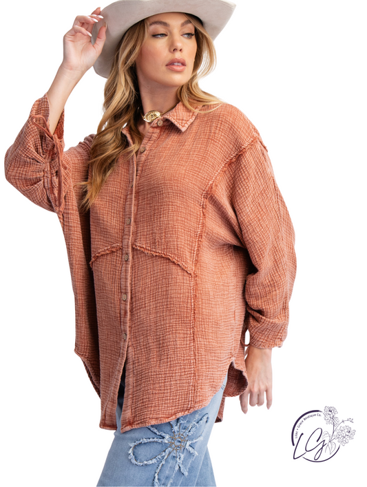 Autumn Glow Button Down