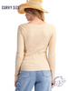 Curvy Sugarloft Knit Fitted Top