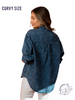 Curvy Classic Denim Button Down