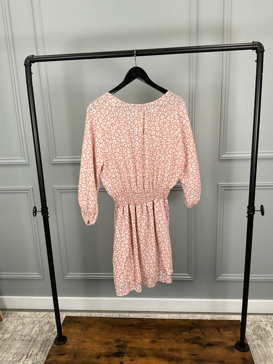 Bold Moves Long Sleeve Dress-mauve