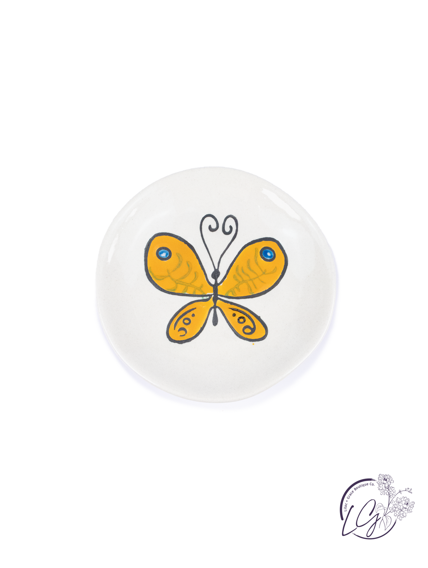 Stoneware Footed Plate