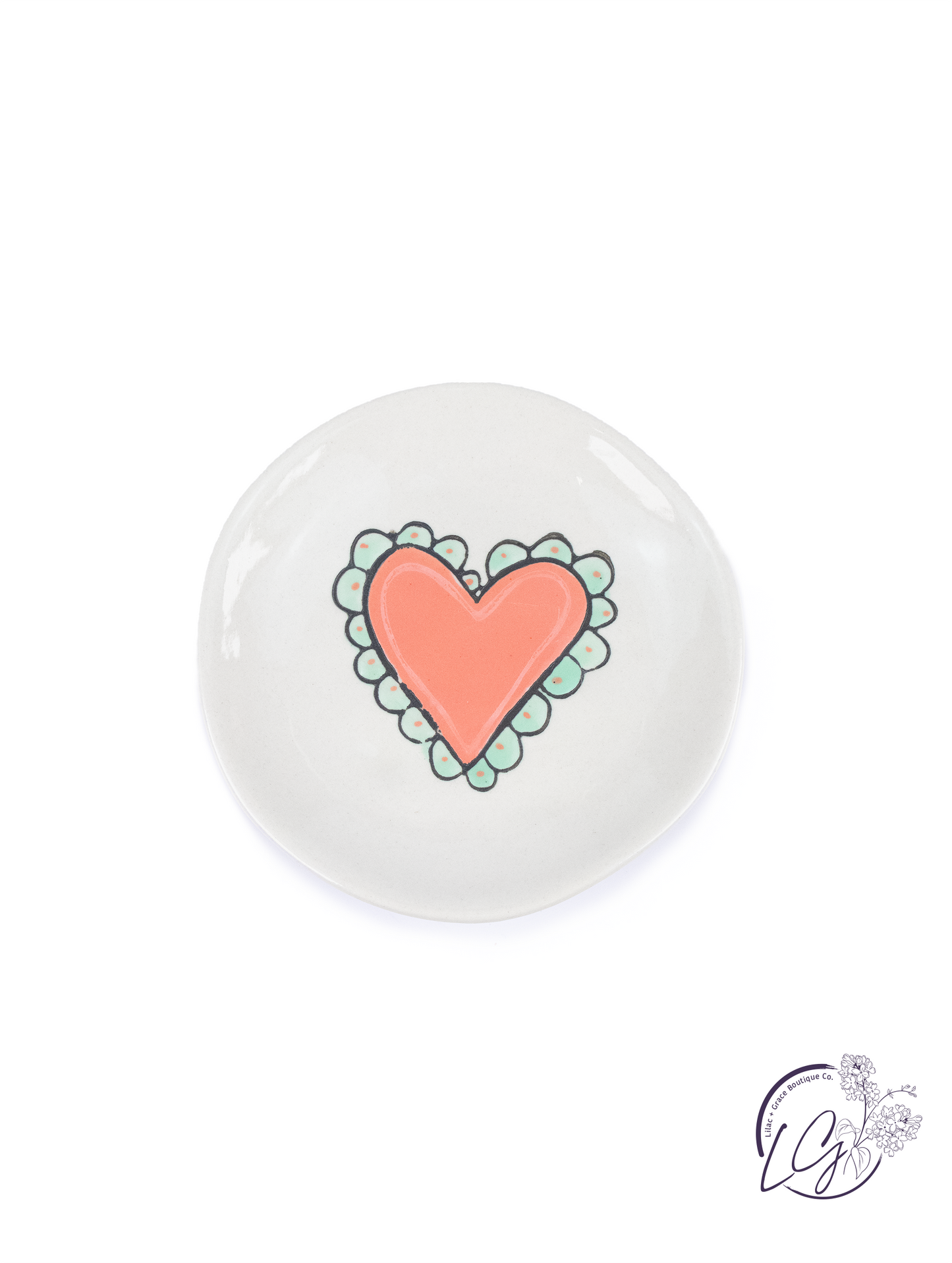 Stoneware Footed Plate