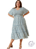 Curvy I Hear Your Song Tiered Dress