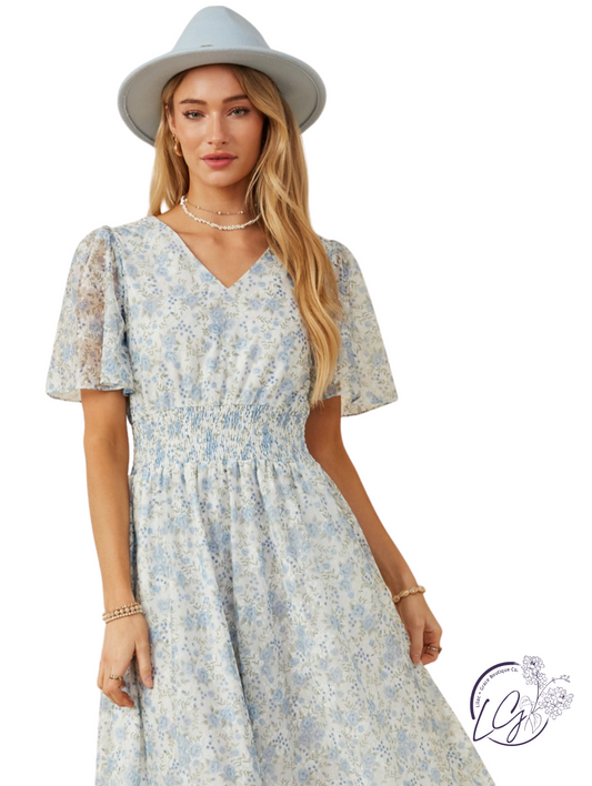 Gilded Garden Foil Dress