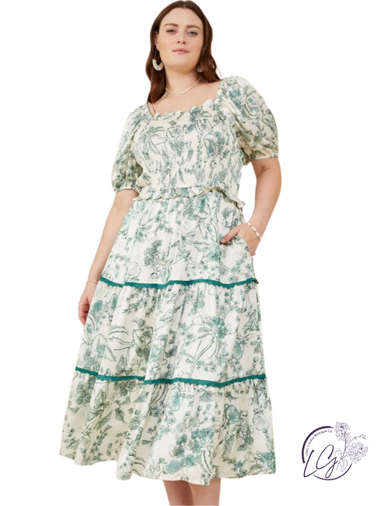 Curvy Silverglen Lace Dress