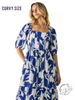 Curvy Hello, Sunshine Babydoll Midi Dress