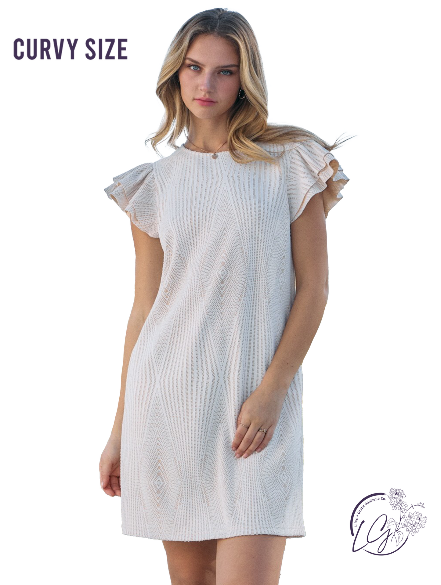 Curvy Timeless Lace Mini Dress