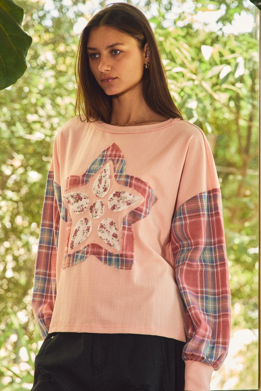 Curvy Starlight Patch Pullover