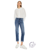 Greta Mid-Rise Slim Straight Boyfriend Jean by Kan Can