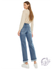 Tatum Mid-Rise True Straight Jeans by Kan Can