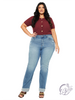 Curvy Alina High-Rise Straight Leg Jeans by Kan Can