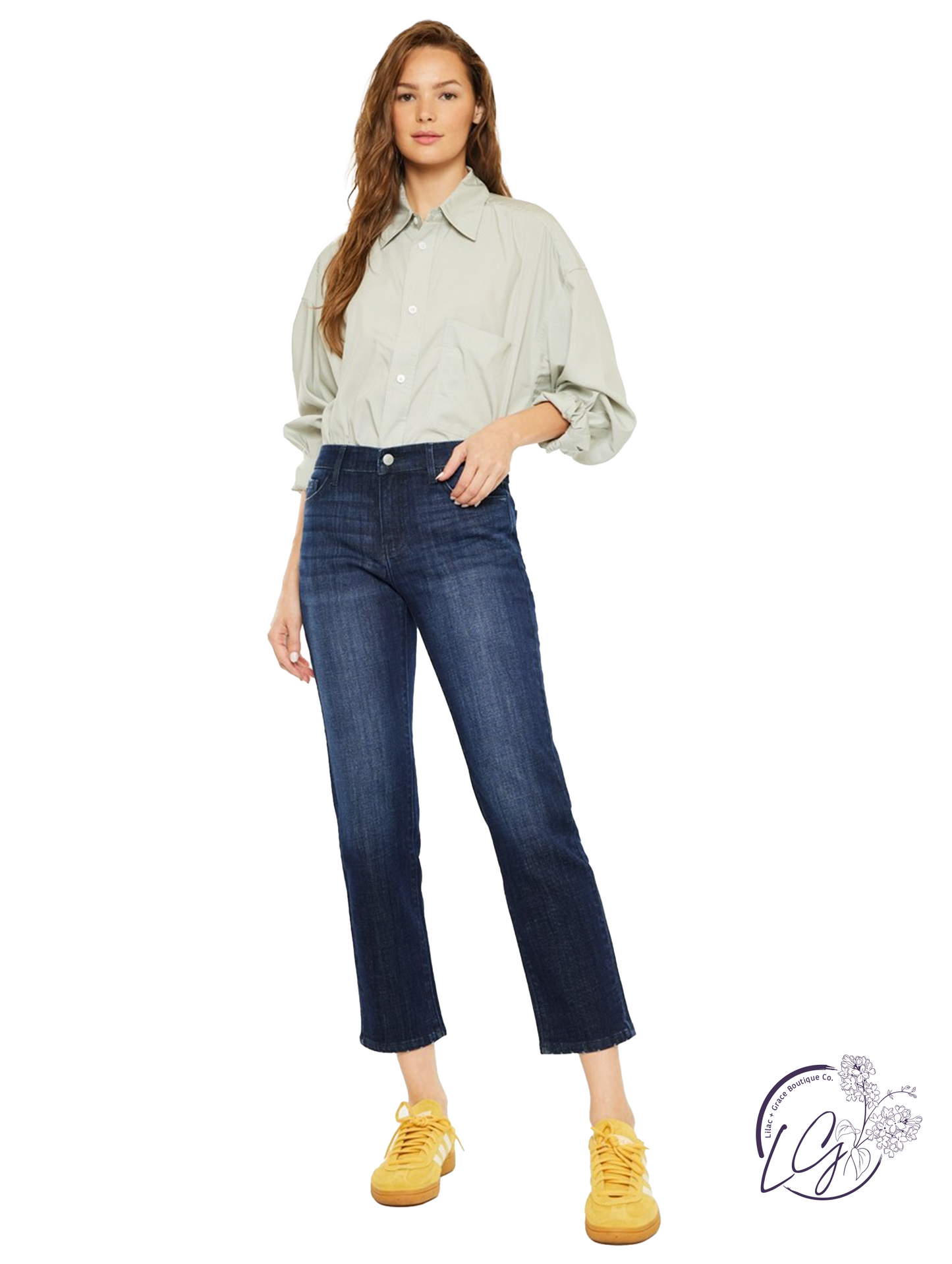 Siena Mid-Rise Boyfriend Jeans by Kan Can