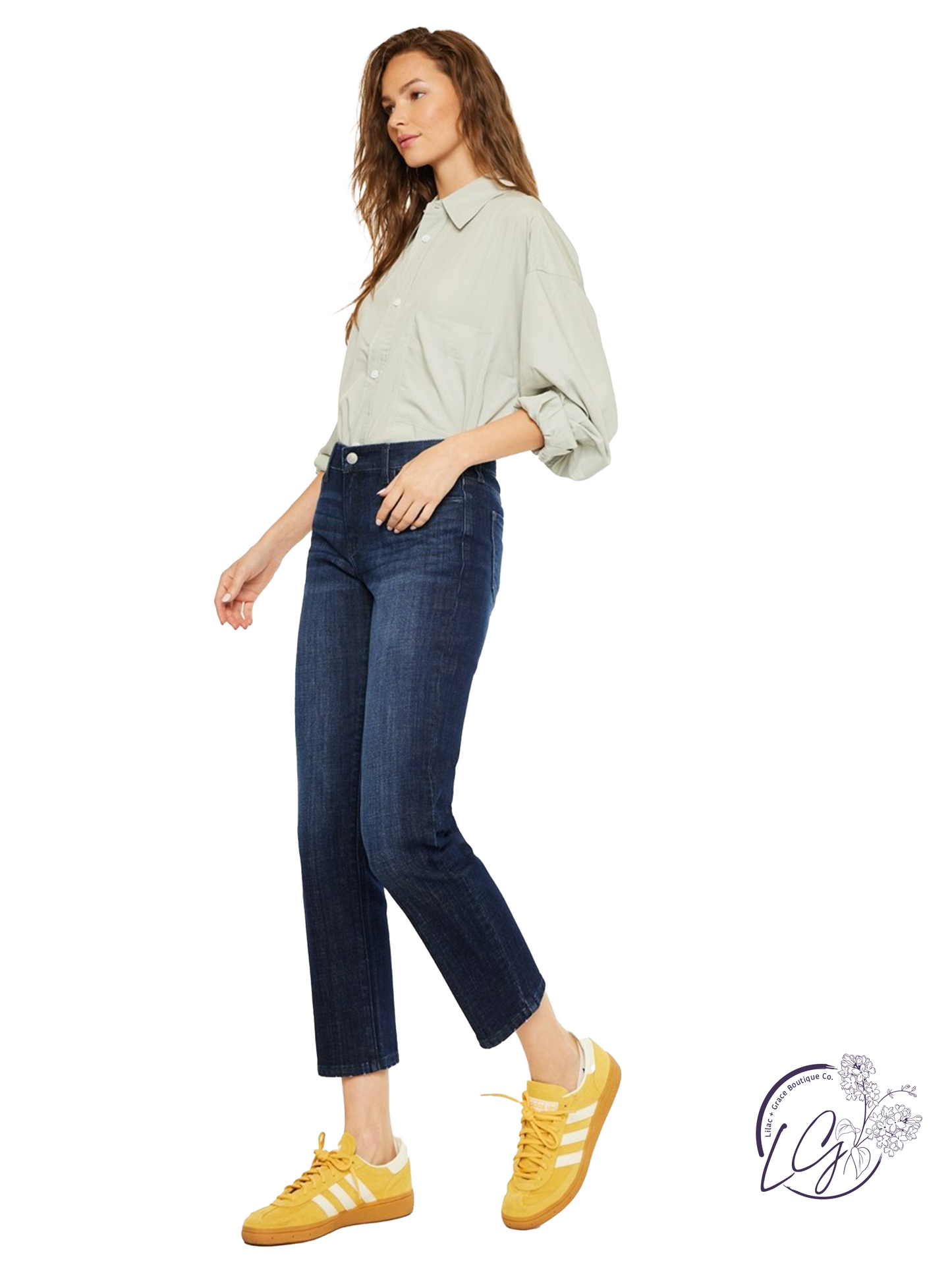 Siena Mid-Rise Boyfriend Jeans by Kan Can