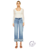 Estella High-Rise Crop Wide Leg Jeans by Kan Can