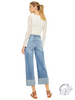 Estella High-Rise Crop Wide Leg Jeans by Kan Can