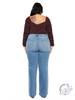 Curvy Kathleen High-Rise Trouser Wide Leg Jeans by Kan Can