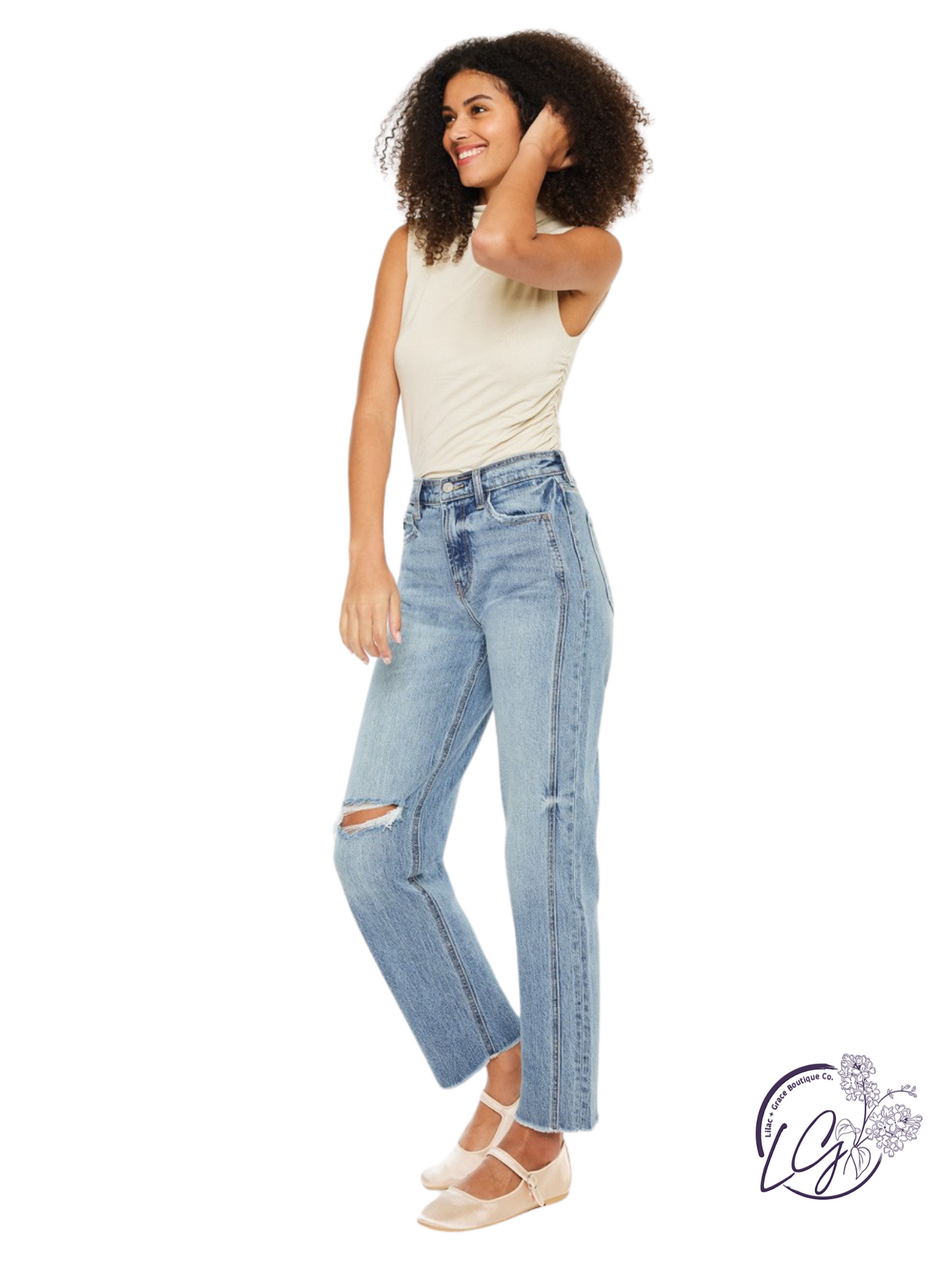 Catalina Ultra High Rise Boyfriend  By Kan Can