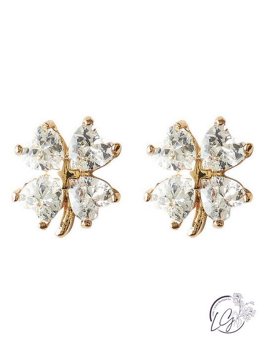 Ceramic Ring Dish & Earrings - Lucky