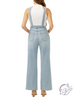 Mirabelle Wide Leg Overall Jeans by Silver Jeans