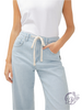 Arleth Straight Leg Drawstring Jeans by Silver Jeans