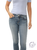 Giovanna Mid-Rise Capri  by Silver Jeans