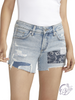 Julieta Boyfriend Mid Rise Shorts by Silver Jeans