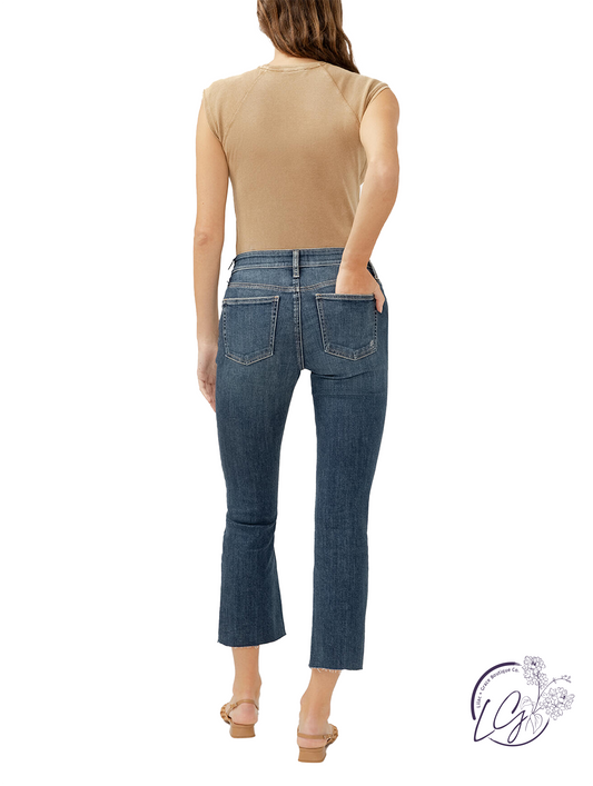Alba Mid-Rise Kick Flare Jeans by Silver Jeans