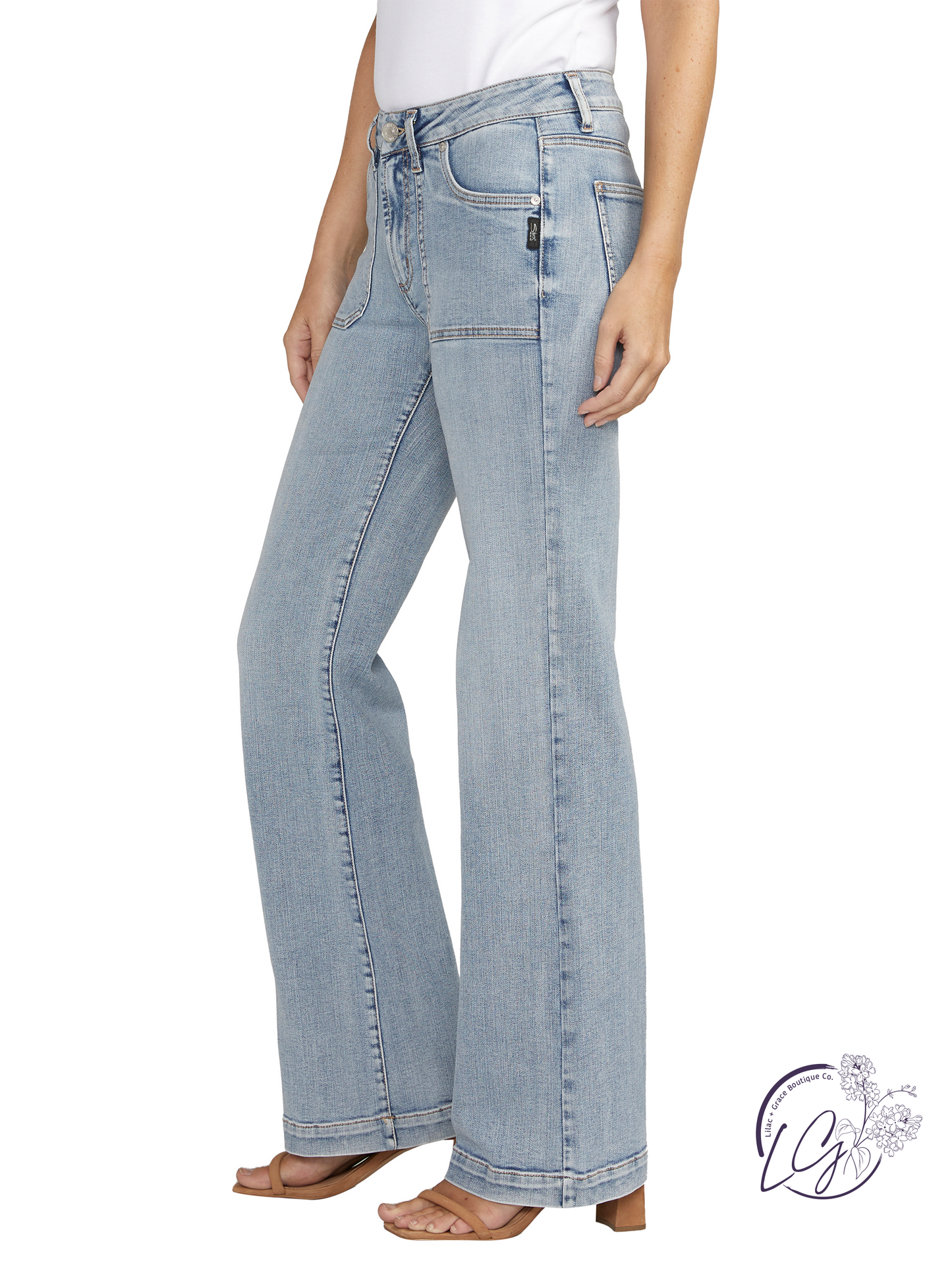Sybil Mid Rise Trouser Non-Distress By Silver Jeans