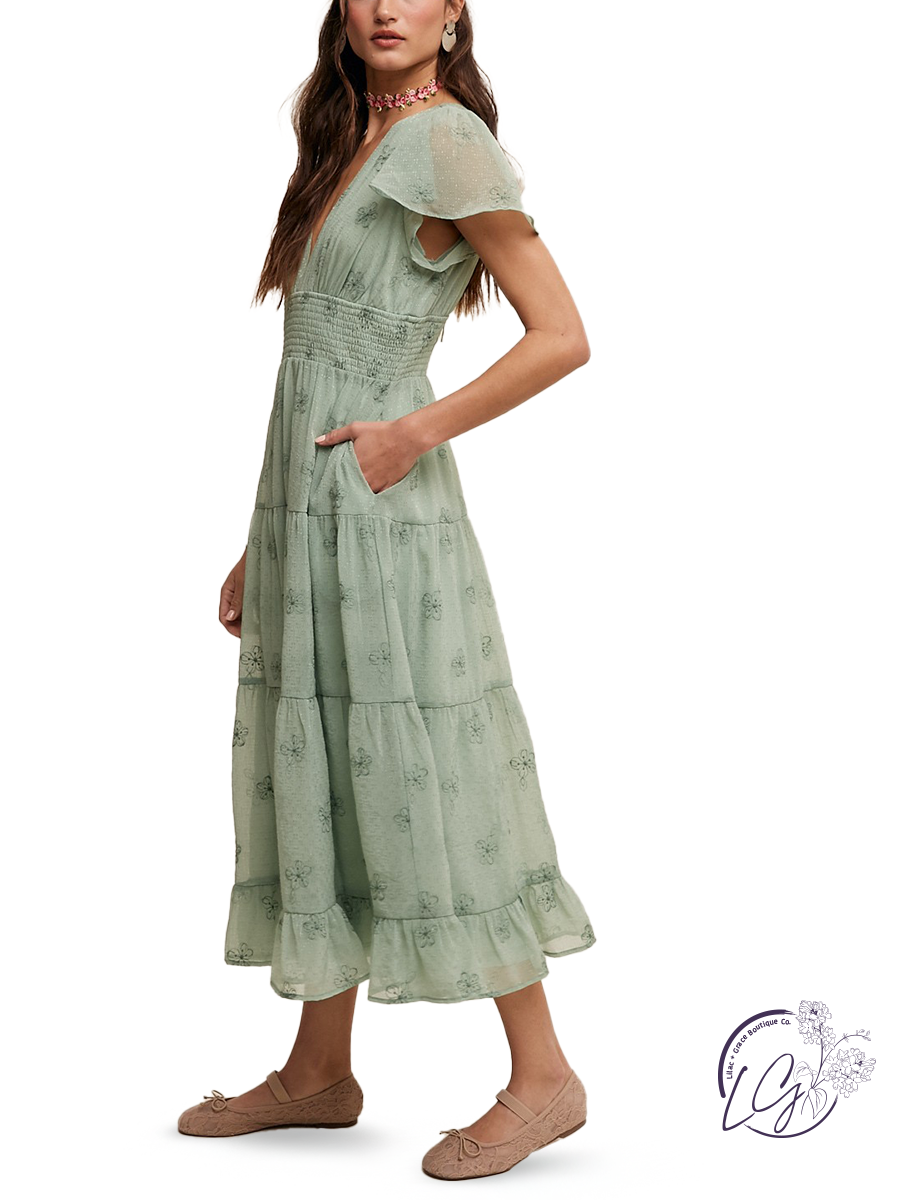 (Sale) Springtime Splendor Maxi Dress