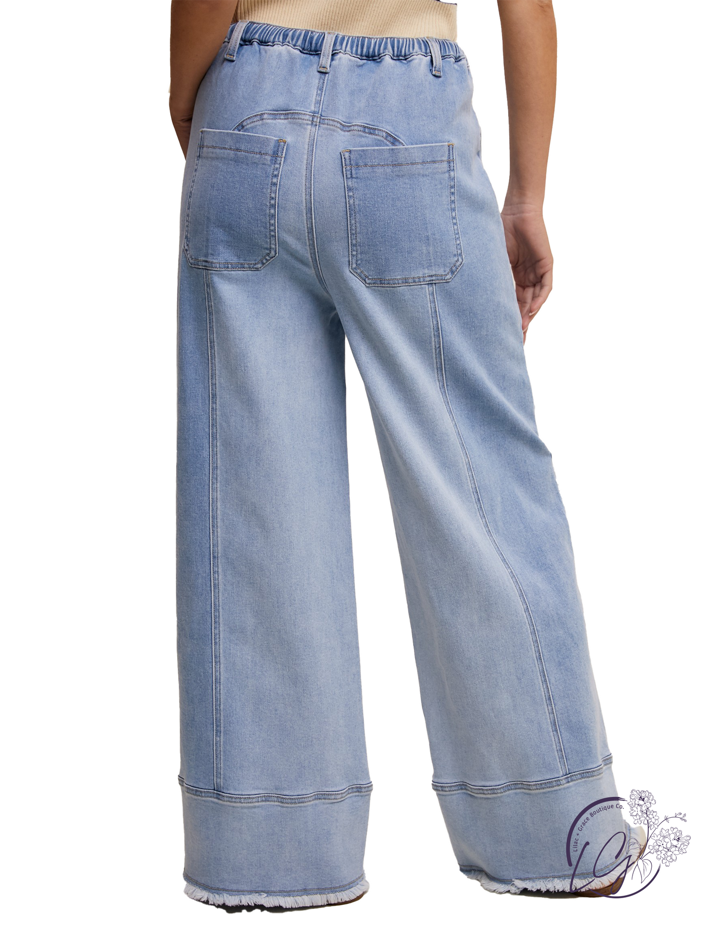 Stonewash Ease Denim Pants