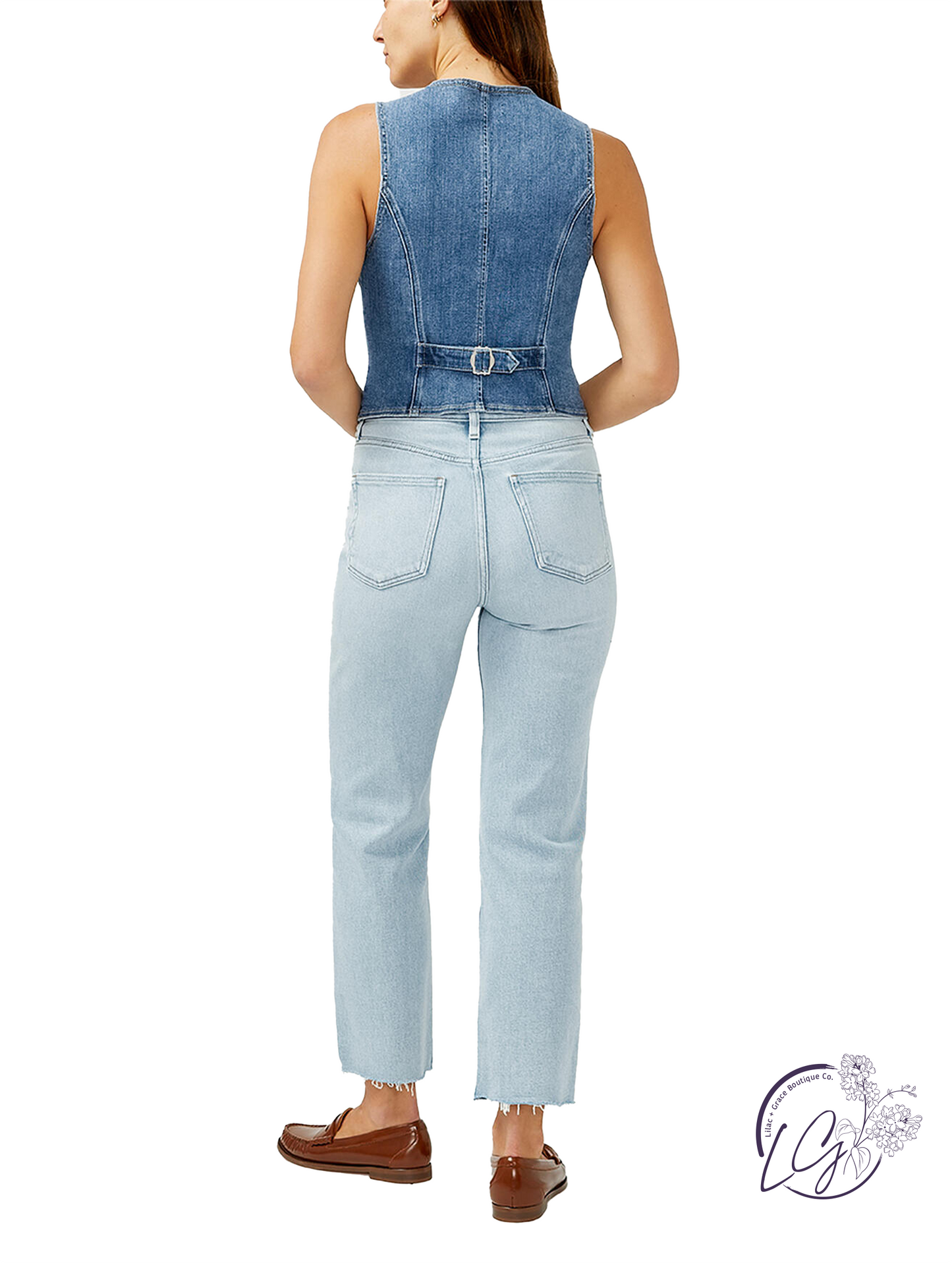 Roux Denim Vest by Silver Jeans