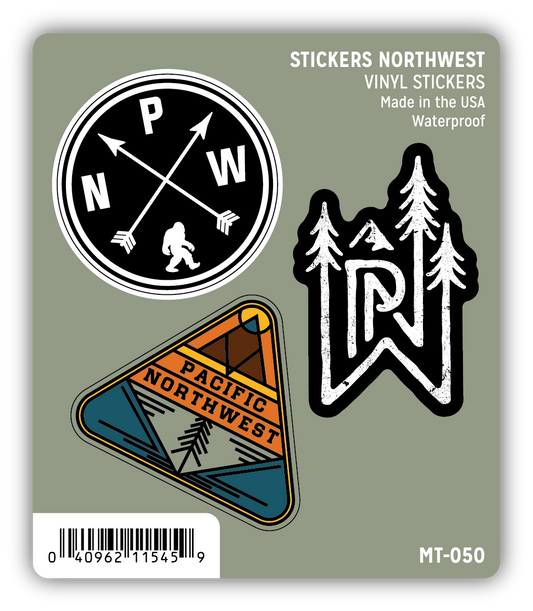 PNW Mini Trio Sticker Pack