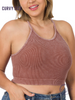Curvy Fitness Washed Sport Bra