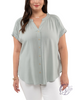 Curvy City Lights Button Down Top