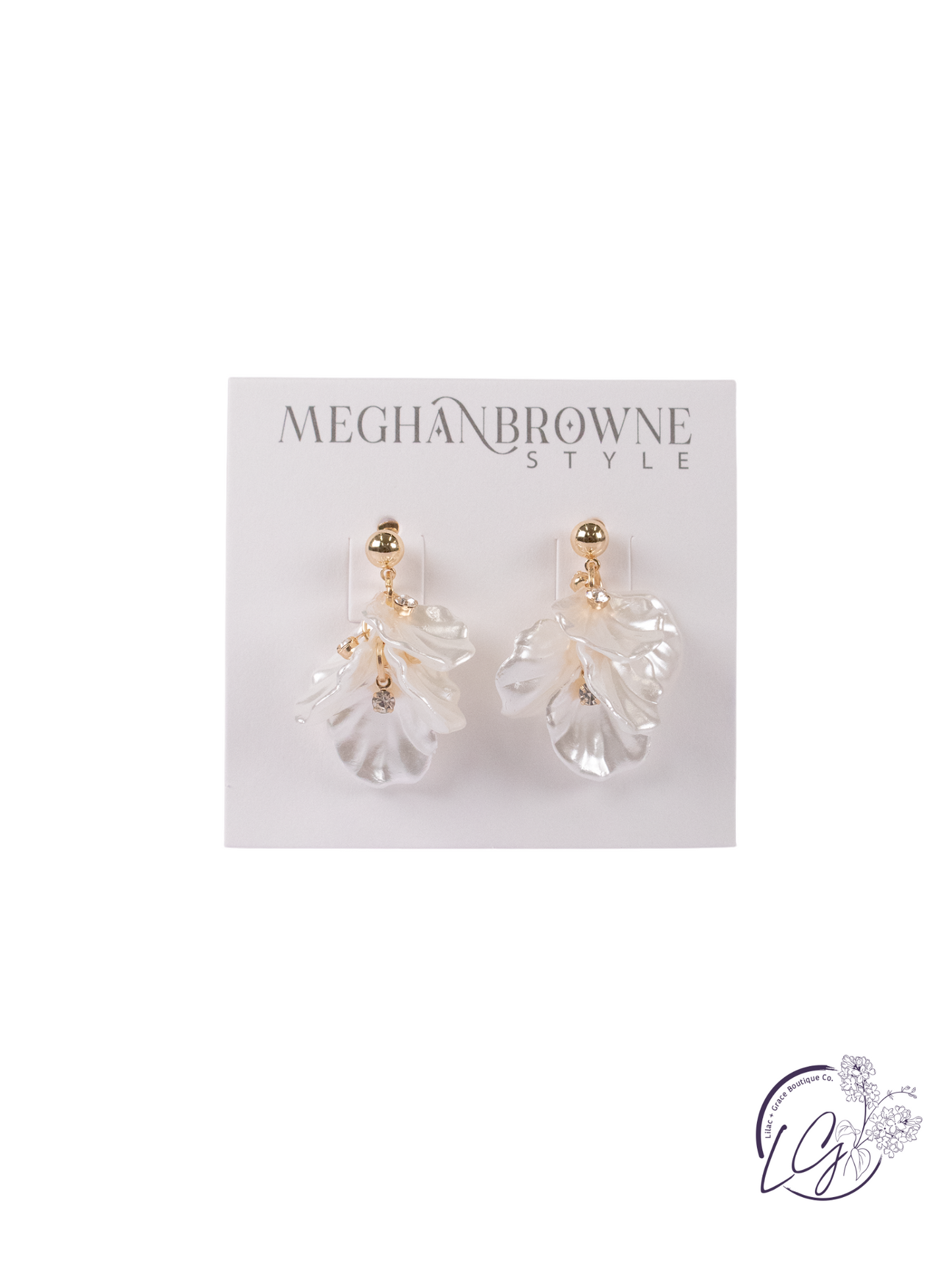 Pookie White Earrings