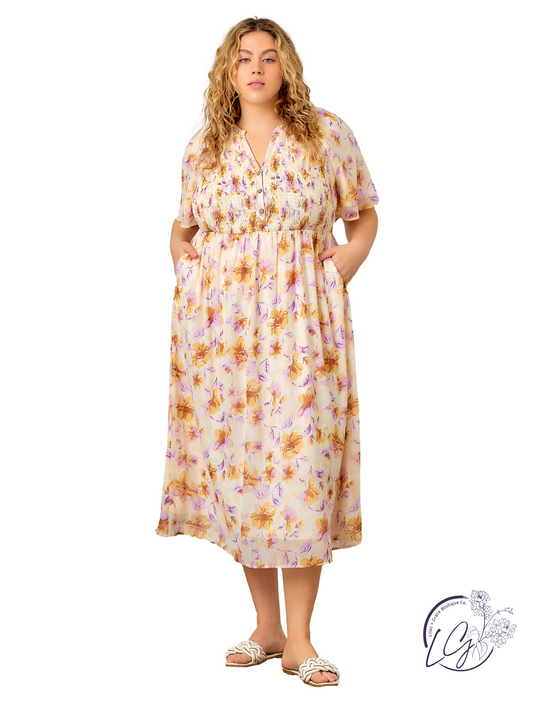 Curvy Cups Clink In The Sun Dress