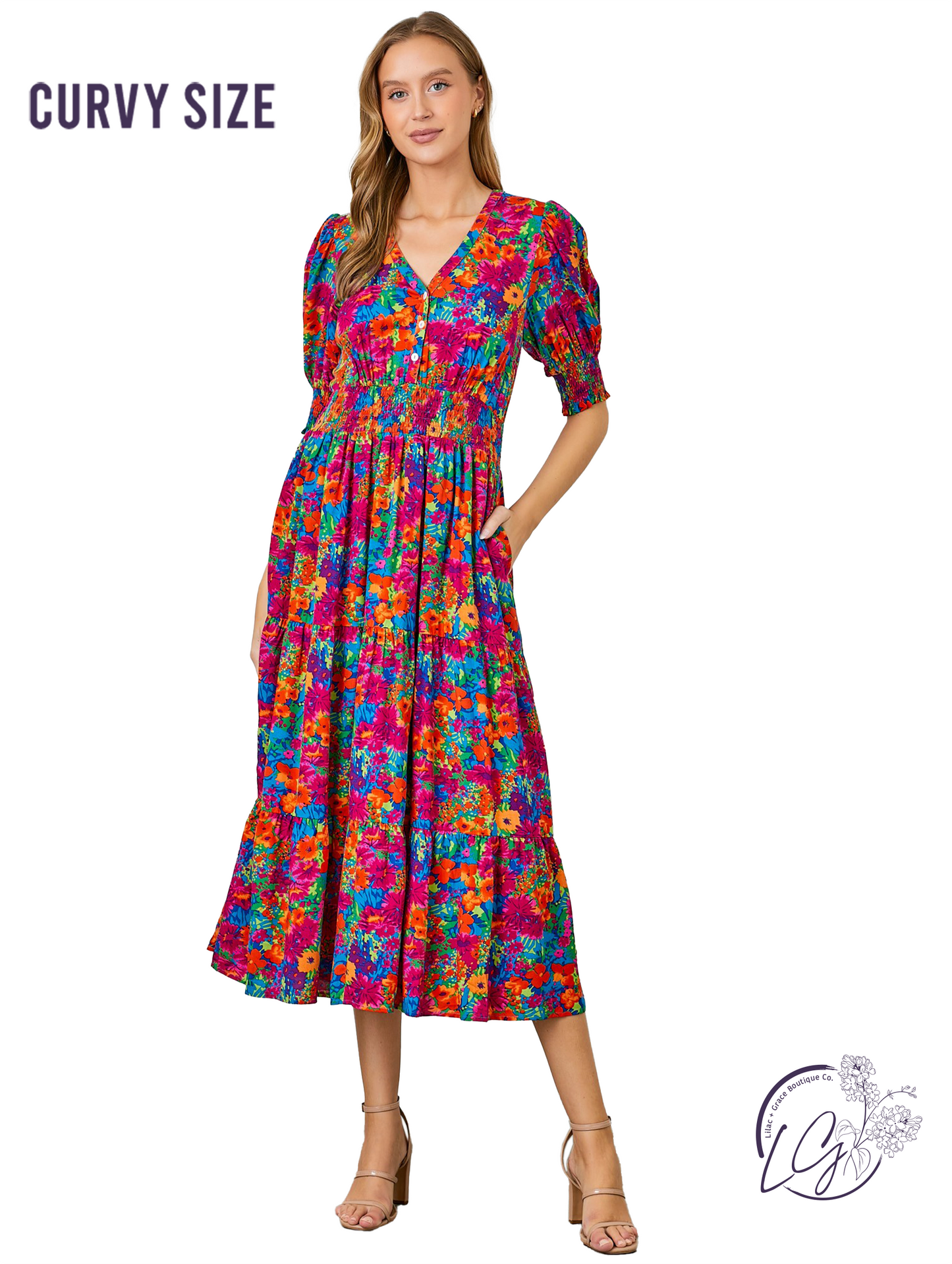 Curvy Overflow With Joy Dress