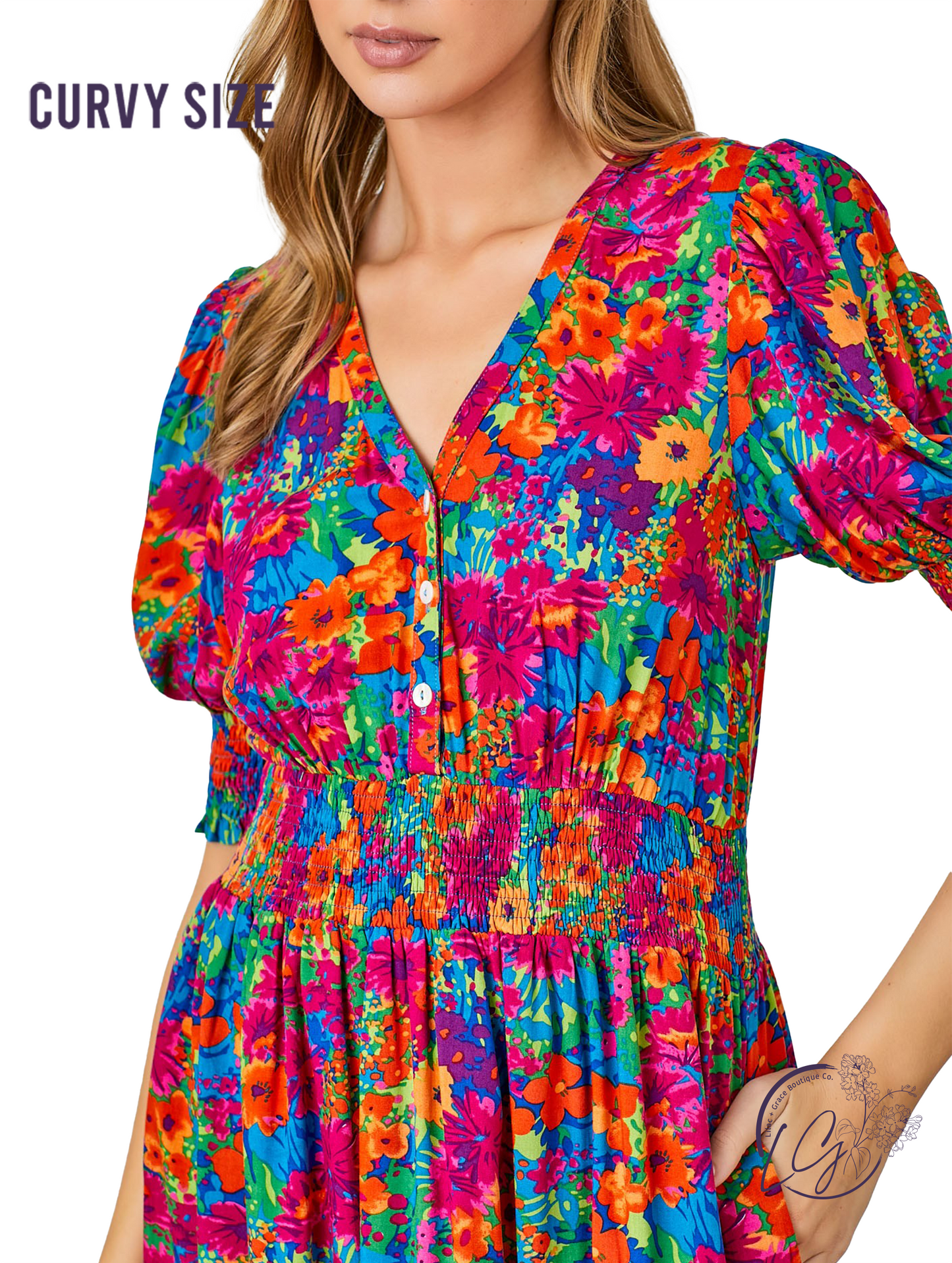 Curvy Overflow With Joy Dress