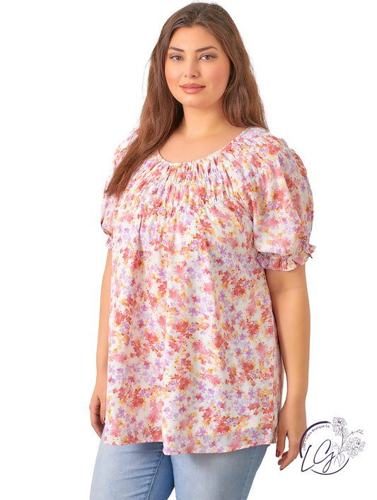 Curvy Nature Paints The Hills Blouse