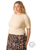 Curvy Contour Lines Sweater Top